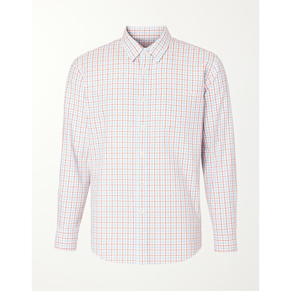 Saddlebred Men’s Classic Fit Button Down Shirt L Plaid Long Sleeve Casual Work